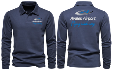 AVALON AIRPORT LONG SLEEVE POLO